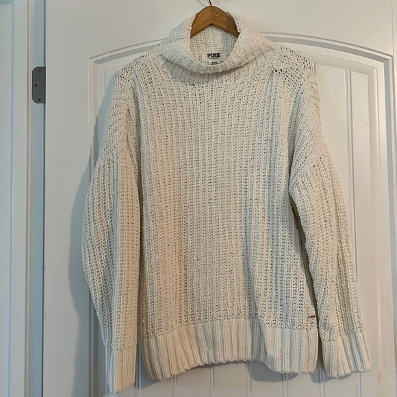 Victorias Secret PINK Cable Knit oversized Sweater Medium - Picture 1 of 4